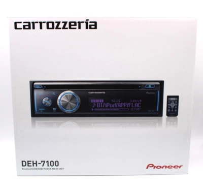 Pioneer Carrozzeria DEH-7100 CD USB Bluetooth Car Audio Black 1kg 1.9in 200W - Image 1 of 4