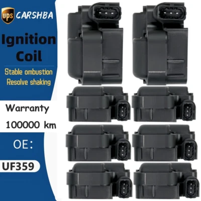UF359 Set of 8 Ignition Coil for Mercedes-Benz ML320 S430 E500 Class A0001587303 - Image 1 of 4