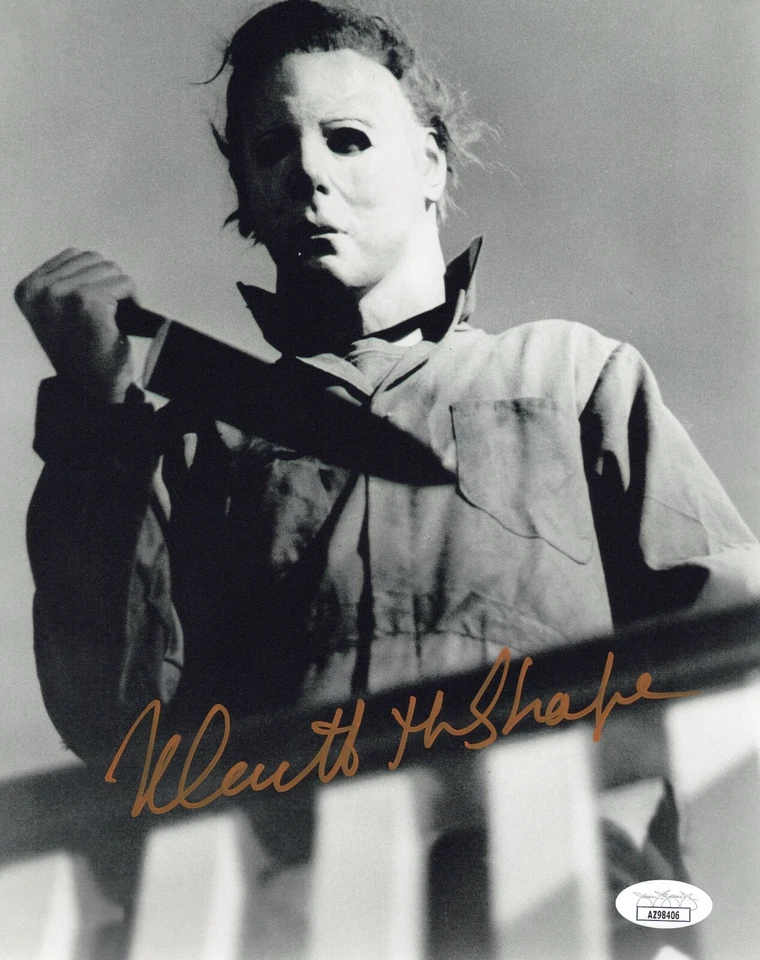 Foto autografada inscrita 8x10 de Nick Castle Halloween JSA Michael Myers - Imagem 1 de 2