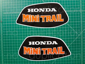 1972 - 76' Mini Trail Z50 Orange 2pc calcomanías de tanque calcomanías gráficas Adhesivos - Imagen 1 de 2