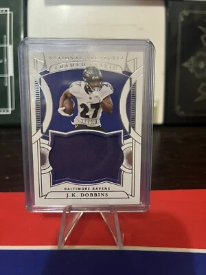 2021 Panini National Treasures J.K. Dobbins Patch /99 Jersey # Ravens - Image 1 of 2
