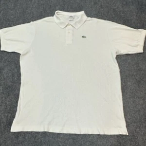 Lacoste Poloshirt Herren 9 Weiß Baumwolle Kragen Rippbündchen Kurzarm - Bild 1 von 12