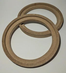 1 par de anillos de altavoz de montaje al ras de 6,5" pulgadas espaciador de audio para automóvil fibra de vidrio empotrada - Imagen 1 de 1