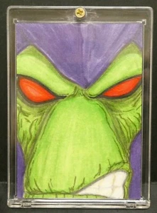 Comic Marvel DC Sketchkarte 1 von 1 bemalte Helden Schlafwandler - Bild 1 von 2