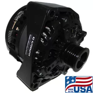 350A ALTERNADOR NEGRO DE ALTA SALIDA para SUBURBAN ESCALADE ASCENSOR RAINIER TAHOE - Imagen 1 de 4