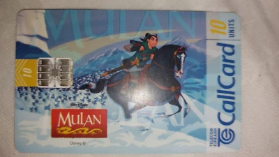 1998 IRISH CALLCARD 10UNITS, Mulan - Image 1 of 2