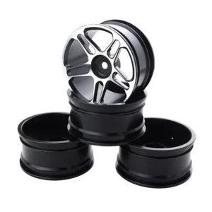 4x Aluminium 12mm Hex Felgen Für 1/10 RC Modell On-road Racing Drift Auto - Bild 1 von 3