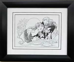 Al Hirschfeld "Guess Who's Coming to Dinner '68" CUSTOM FRAMED ART Hollywood - Bild 1 von 3