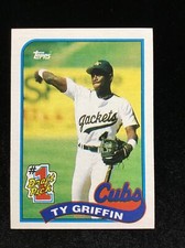 1989 Topps Ty Griffin #1 Draft Pick Rookie Cubs