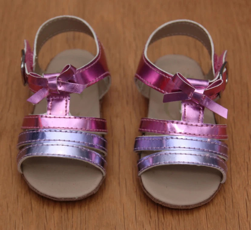 Sandalias Juicy Couture Bebé Niña ~ Rosa y Púrpura Metálicas ~ Talla 3 Foto 1 de 4