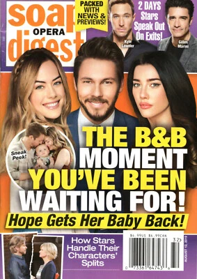 Soap Opera Digest August 12 2019 Bold & the Beautiful Jacqueline MacInnes Wood - Image 1 of 3
