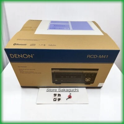 Denon RCD-M41 CD Receiver Bluetooth Amp Silver Hi-Fi Stereo System FM/AM Tuner - Image 1 of 4