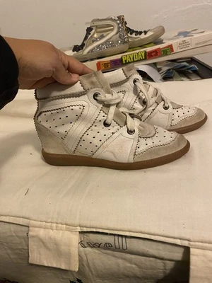 Isabel Marant White Calfskin Leather Women’s Ankle Boots Size 38/7.5 - Image 1 of 4