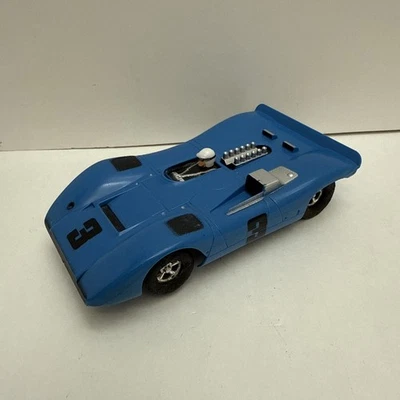 Coche Ranura Aurora 1:32 Big Car Azul McLaren XLR - Piezas o Reparación - Como Está Foto 1 de 4