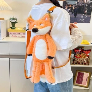 Collection Stuffed Animal Backpack Animal Doll Plush Schoolbag Travel Hiking - Picture 1 of 12