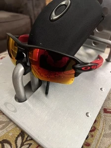 Oakley Flak 2.0 NFL Chiefs Matte Black Frame Ruby Lenses Great Cond. Fast S/H - Picture 1 of 7