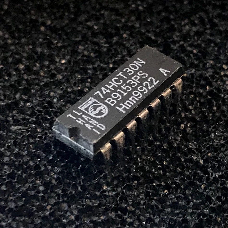 (PKG de 10) Puerta NAND de 8 entradas 74HCT30N, PDIP-14, Philips Foto 1 de 2