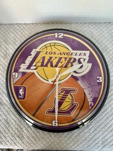 2008 Los Angeles Lakers Wincraft NBA 12" Round Clock Tested Works - Picture 1 of 5
