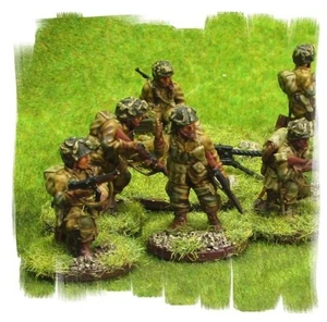 Painted! -  US Paratrooper Squad (LMG)  - 28mm WW2 - World War II - Bolt Action - Imagen 1 de 2