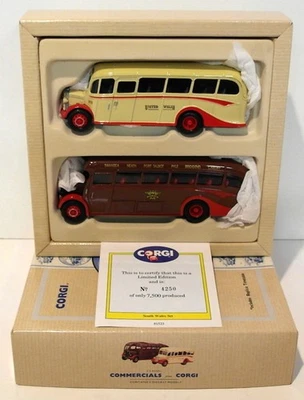 Corgi 1/50 Scale Diecast 97075 - Bedford OB Coach & AEC Regal - Image 1 of 2
