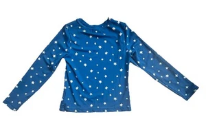 Hanna Andersson Rashguard Blue /White Stars Size 6/7 - Picture 1 of 4