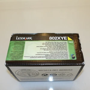 Lexmark 802XYE Żółty toner – Extra High Yield Original Lexmark • Nowy & Oryginalne opakowanie - Zdjęcie 1 z 3