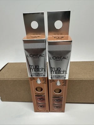 Pack of 2  L'Oreal Paris True Match Eye Cream In A Concealer .4fl C 7-8 dark - Image 1 of 4