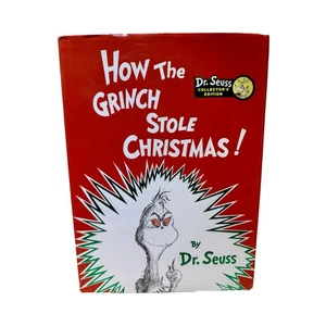 1985 How the Grinch Stole Christmas Hardcover Book Dr. Seuss Collector’s Edition - Foto 1 di 4