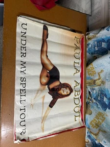 #442 Vintage 1991 Poster 34.5x23 Sexy Brunette Paula Abdul Under My Spell Tour - Picture 1 of 7