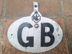 Used Vintage GB RAC Car Badge FREE UK P&P - Foto 1 di 3