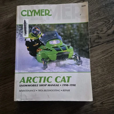 1990-98 ARCTIC CAT Snowmobile Shop Manual Maintenance Repair Skidoo Clymer - Изображение 1 из 4