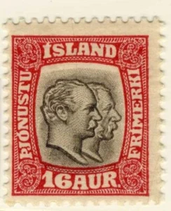 1907-08 Iceland Stamp Sc#O36 MLHOG - Picture 1 of 1