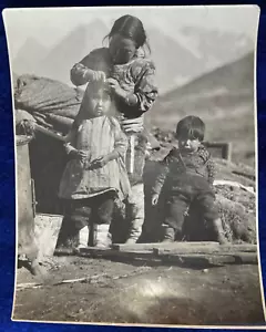 Vintage Photo of Greenland Inuit Grandmother Canada 1932 Type 1 Native American - Picture 1 of 4