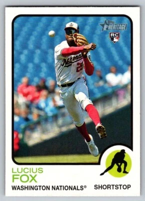2022 Topps Heritage High Number - #618 Lucius Fox (RC) - Image 1 of 2