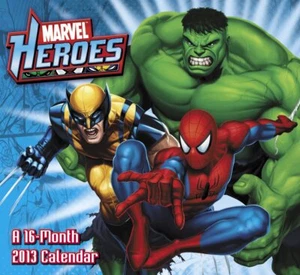 Marvel Heroes Comic Art 16 Month 2013 Wall Calendar Style 1 NEW SEALED - Picture 1 of 2