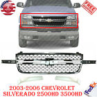 Chrome Grille + Side Trims For 2003-2006 Chevrolet Silverado 2500HD 3500HD