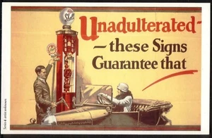 Modern Postcard: SHELL OIL & PETROL Advert - Guaranteed Unadulterated! - Picture 1 of 1