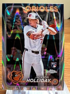 2024 Topps Chrome Jackson Holliday Raywave Refractor Rookie #88 RC Orioles RY - Bild 1 von 2