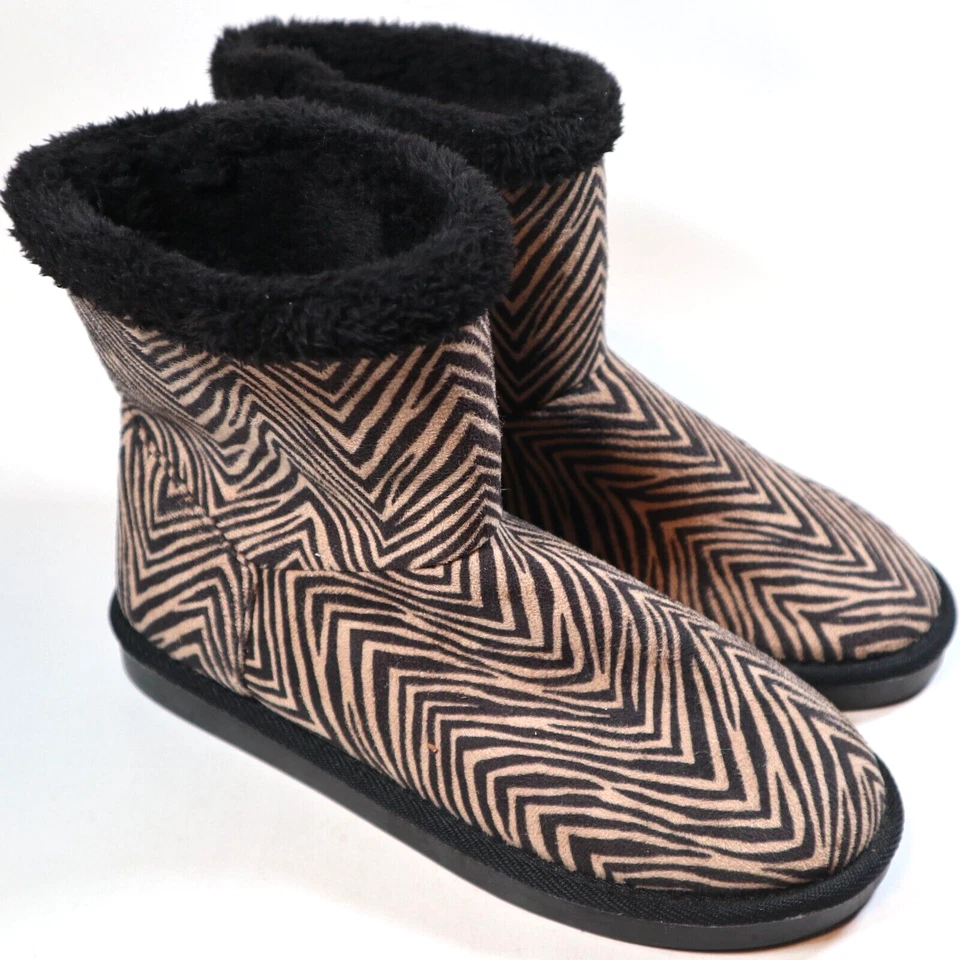 Botines Vera Bradley para mujer con estampado de cebra forrados de piel sintética suela dura talla mediana 7-8 Foto 1 de 4