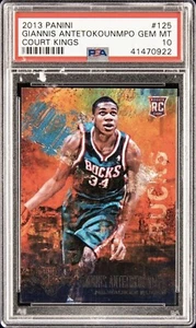 2013-14 Panini Court Kings Giannis Antetokounmpo #125 PSA 10 Rookie RC POP 5 - Picture 1 of 1
