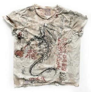 CAMISETA DRAGÓN CHINA Camisa antigua envejecida. Vinage. Para amantes antiguos - Imagen 1 de 8