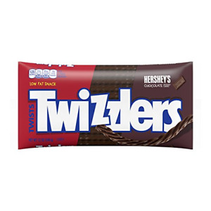 TWIZZLERS Chocolate Licorice Candy, 12 Ounce Bag Pack of 6