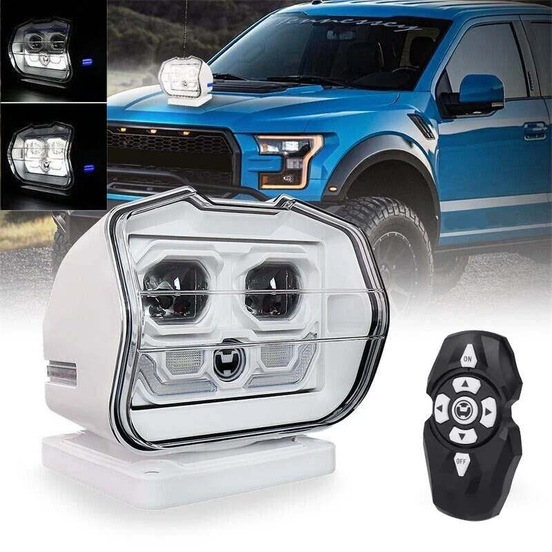 For Marine Boat Car Truck SUV Wireless Spotlight LED Searchlamp Remote Control - Image 1 of 4