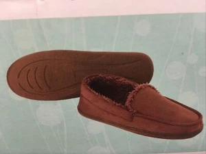 Mens Temperature Sensitive Slippers Memory Foam Moccasin House Shoes Size 7-8 - Picture 1 of 8