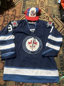 Winnipeg Jets Evander Kane CCM Jersey Size 52 Matching Molson Cup Hat - Picture 1 of 11