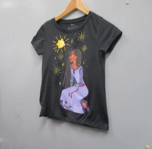 Disney Wish Girls Blouse Size L Black Color Short Sleeve Round Neck Blouse Top - Picture 1 of 11