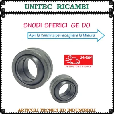 UNITEC Snodo sferico radiale fosfatato GE DO cuscinetto aperto NO manutenzione