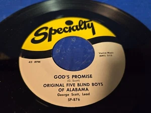 Original Five Blind Boys Of Alabama - There Is A Fountain / God's Promise - 7" - Bild 1 von 4