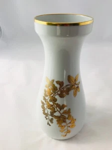 Vase PMR Bavaria Jaeger & Co mit  Goldstaffage Handmalerei Höhe 24 cm . - Bild 1 von 5