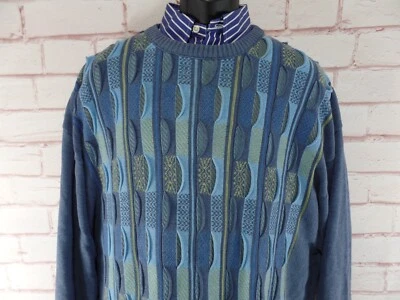 Suéter Para Hombres Vintage Norm Thompson 2XL Cuello Redondo XXL Texturizado 3D Foto 1 de 4